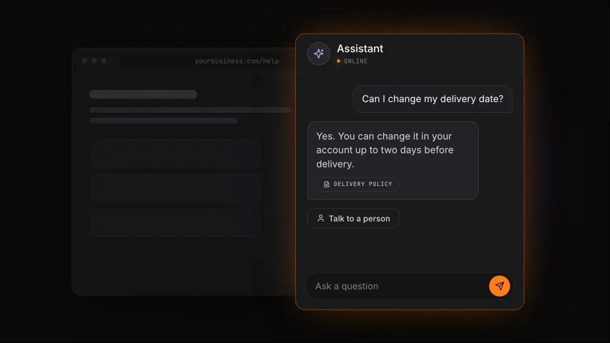 An assistant that knows your business.